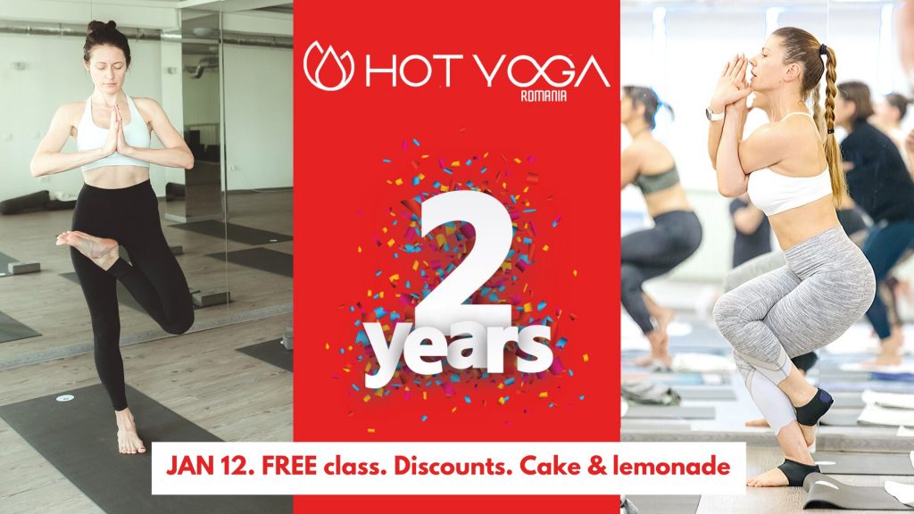 2 ani de hot yoga romania
weekend 10-12 ianuarie