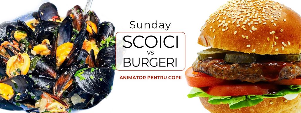 Scoici vs burgeri la Chefs experience
weekend 17-19 ianuarie