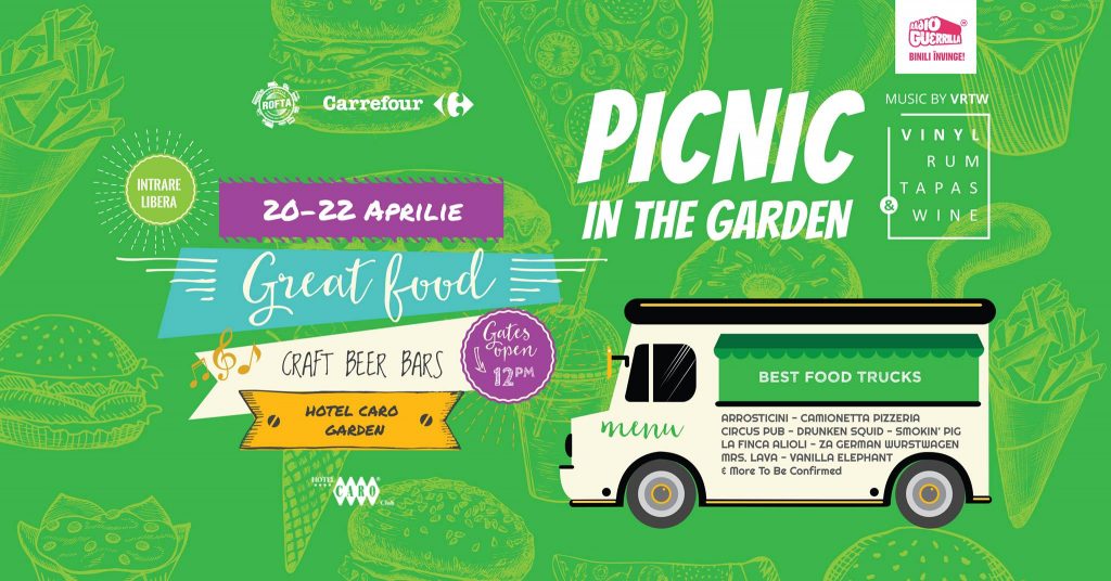 Picnic in the garden, street food si craft beer 