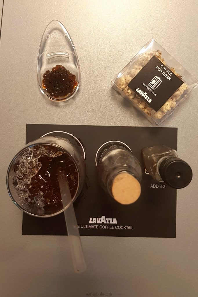 Lavazza coffee caviar, coffee popcorn, coffeetail