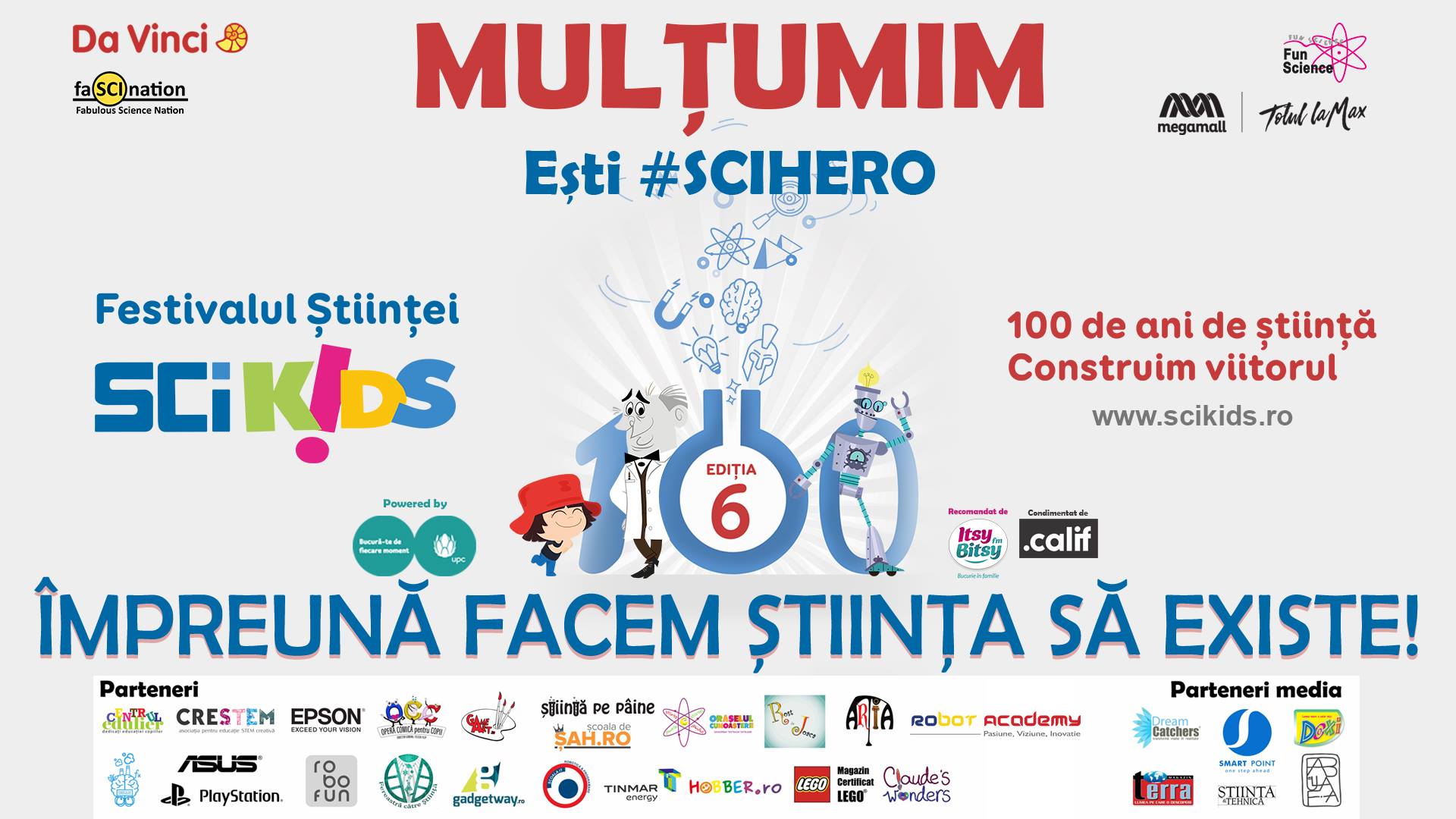 SciKids festivalul Stiintei editia VI