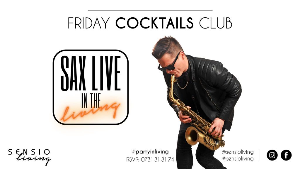 friday cocktails and live sax la sensio living