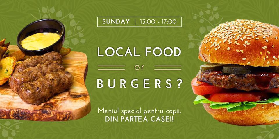 mancare traditionala sau burgeri la bucharest garden
weekend 29-31 martie