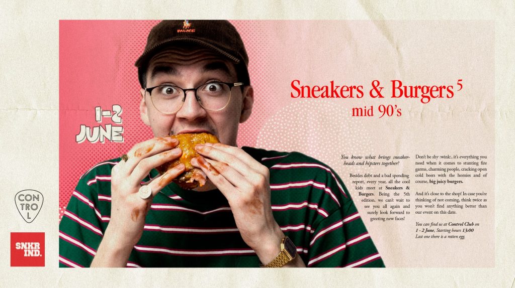 Sneakers & burgers
weekend 31 mai 2 iunie