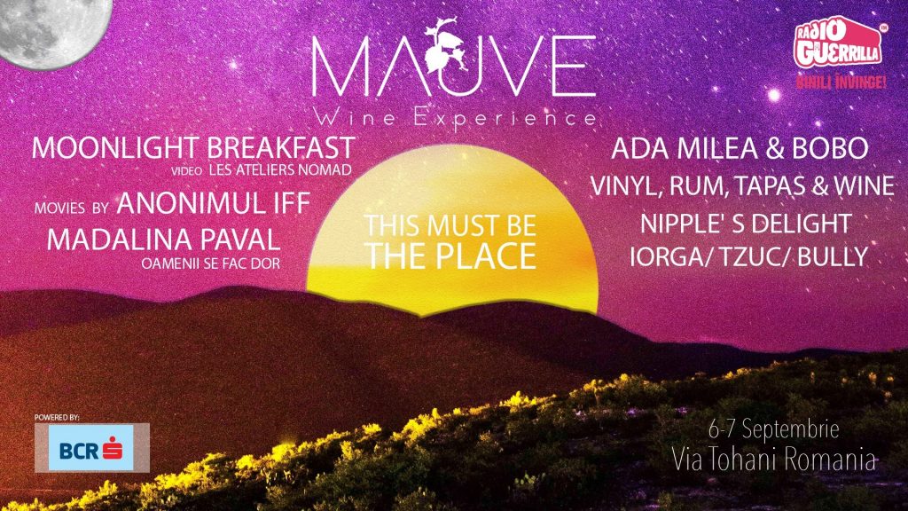 Mauve Wine Experience - festival de muzica si film
weekend 6-8 sept