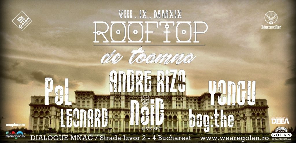 Rooftop de toamna pe MNAC
weekend 6-8 sept