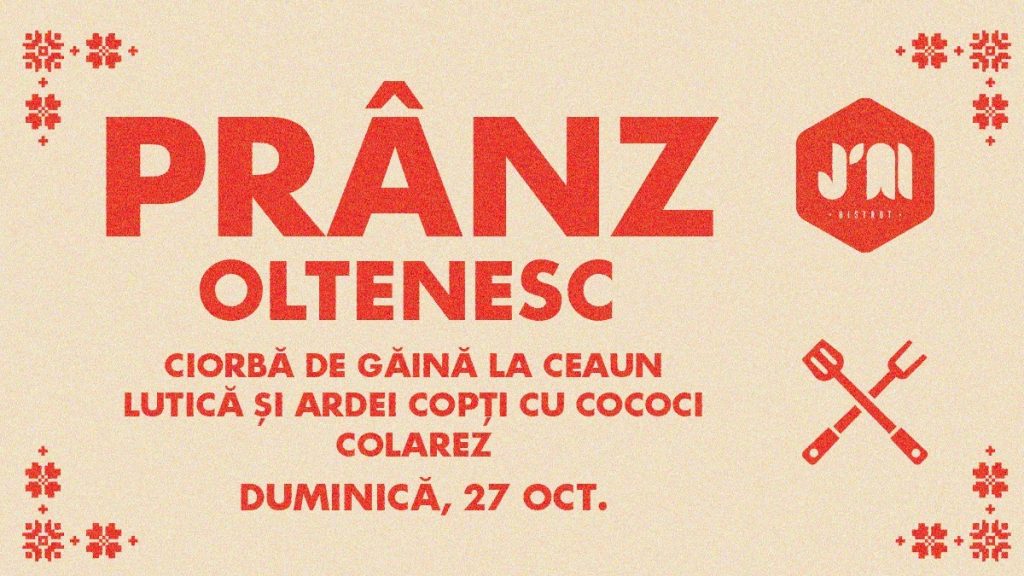 pranz oletenesc la J'ai Bistrot
weekend 25-27 oct