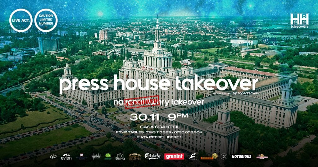 Hip Hop takeovers la Casa Presei
weekend 29 nov - 1 dec