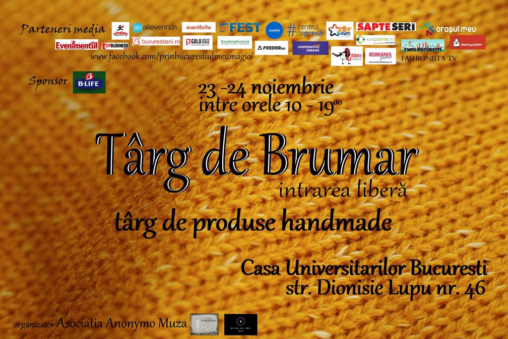 targ de brumar
weekend 22-24 noiembrie