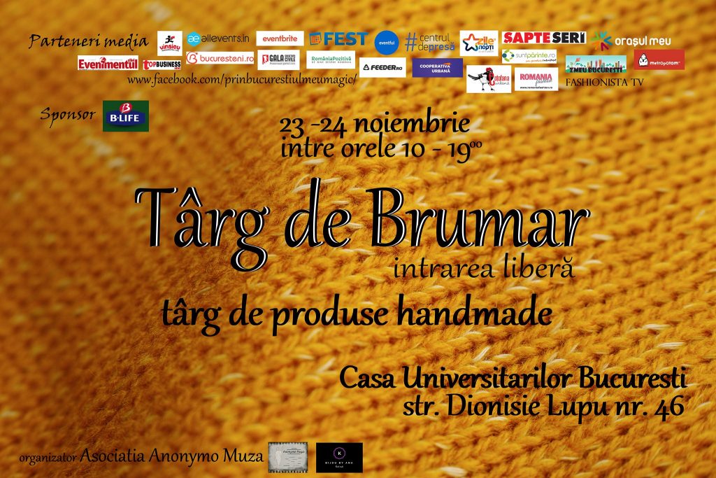 targ de brumar 
weekend 22-24 noiembrie