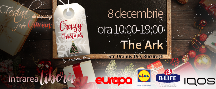 Festival de shopping de Craciun la The ark
weekend 6-8 dec