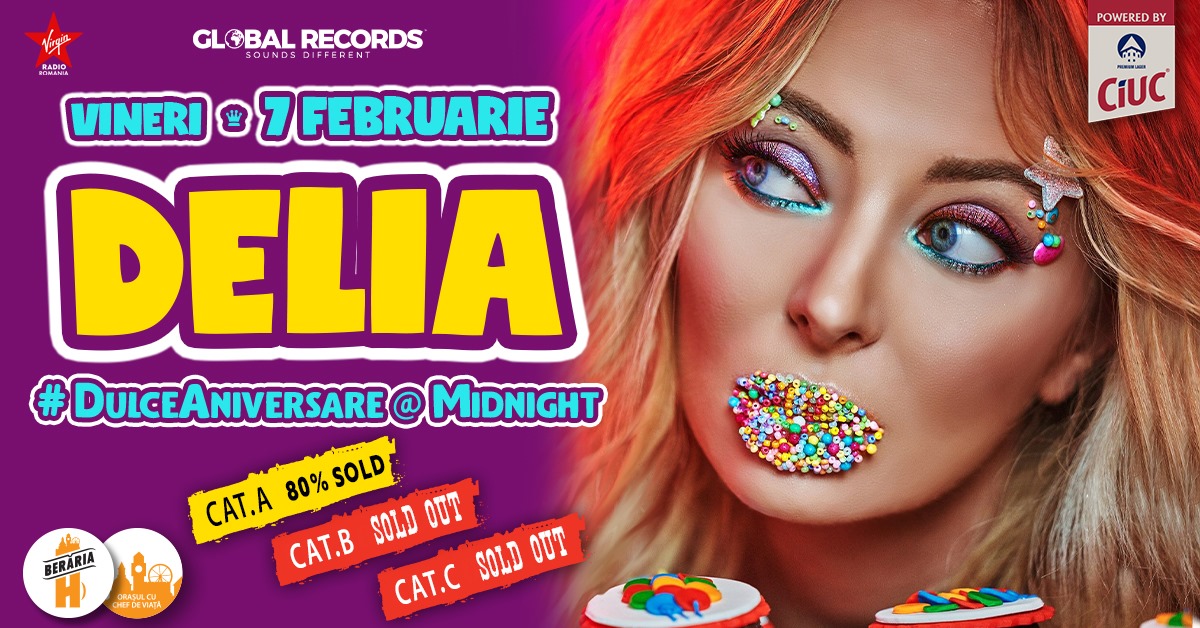 Concert Delia la Beraria H
weekend 7-9 februarie