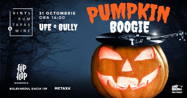 evenimente weekend 30 oct- 1 nov
VRTW pumpkin boogie la flipflop