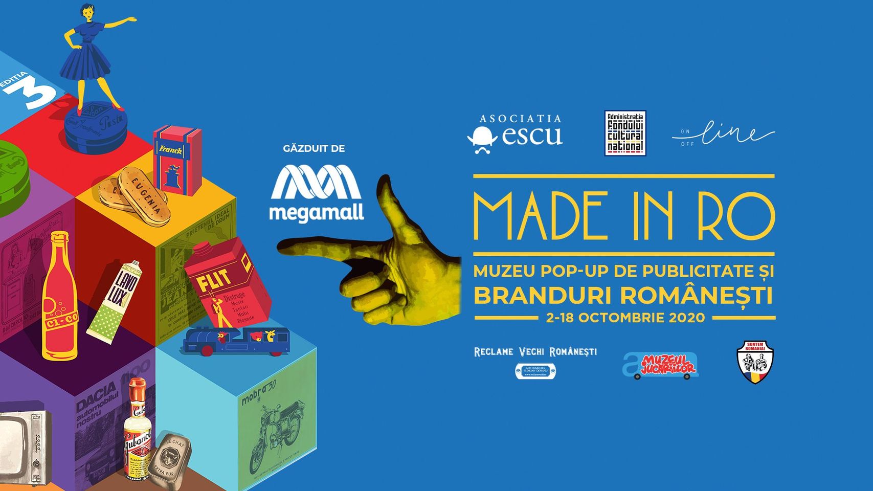 evenimente weekend 2-4 oct
made in ro muzeu pop-up de publicitate și branduri