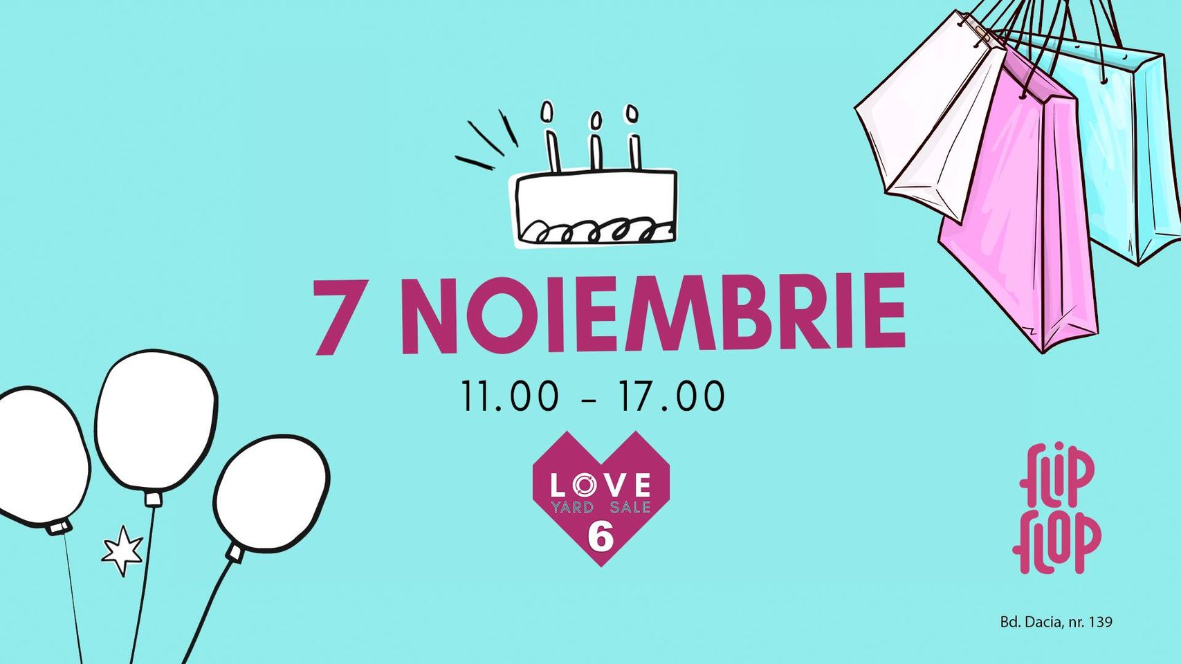 evenimente weekend 6-8 nov 
love yard sale aniversar 