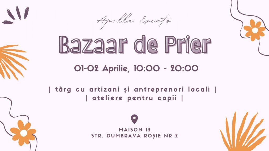 weekend 31 martie - 2 aprilie
bazar de prier